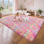 Rainbow Rugs 5x8 Ft Fluffy Plush Area Rugs by TENNOLA