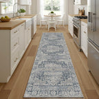 Rugxara 2'6''x8' Runner Rug, Washable Kitchen Rugs, Non Slip Low Pile Area Rug by Rugxara