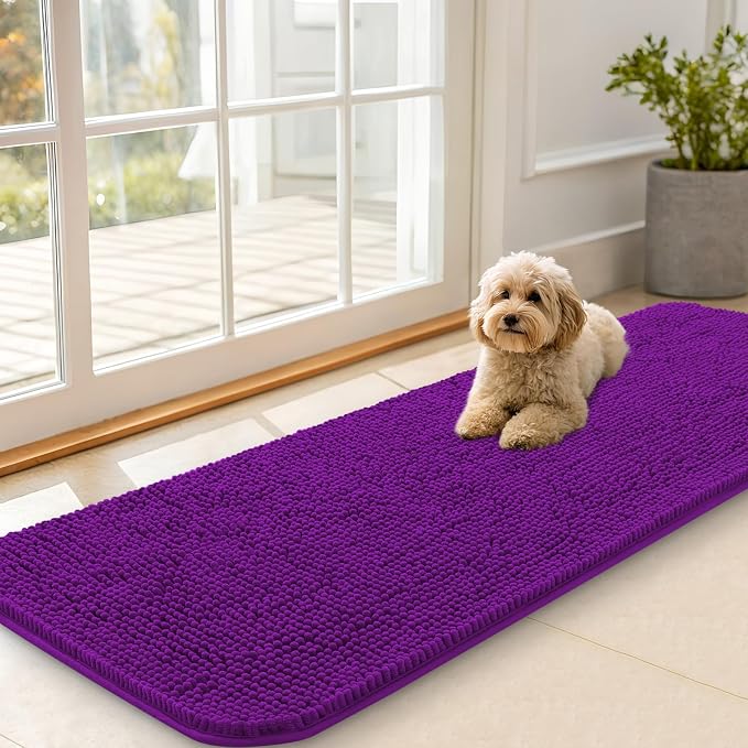 OLANLY Dog Door Mat for Muddy Paws 59x20, Absorbs Moisture and Dirt, Absorbent by OLANLY