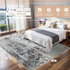8x10 Area Rugs for Living Room Rug Washable: Abstract Large Rug for Dining Room - Image 2