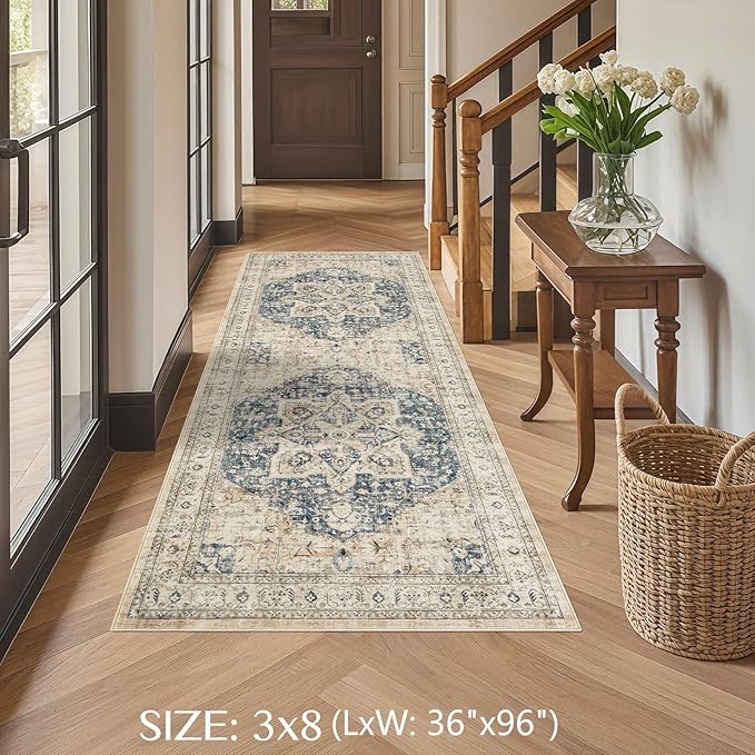 Tortania Area Rug 3x8 Runner Rugs - Image 3