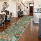 Lahome Floral Hallway Runner Rug Non Slip, Distressed Carpet - Image 2