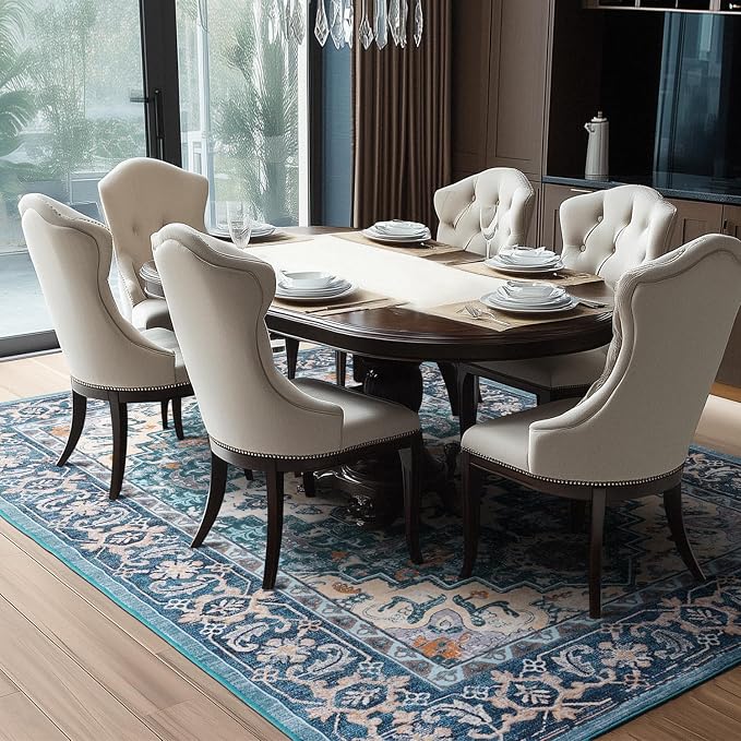 Lessymo 9 x 12 Area Rugs for Living Room, Machine Washable Area Rugs Boho Faux - Image 7