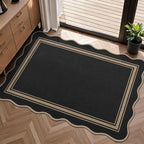 Easy Jute Kitchen Rug 2x3 Front Door Mat Washable Non Slip Entryway Rug by Zeeinx