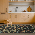 2x7 Black Non Slip Entryway Runner Rug, Boho Washable Runner - Image 6