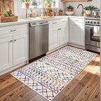 KUTA 3x5 Rugs for Entryway Boho Area Rug for Living Room, Moroccan Multi-Color - Image 2