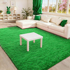 BENRON Green Fluffy Rugs for Living Room Bedroom 4x6, Soft Plush Fuzzy Shaggy - Image 6