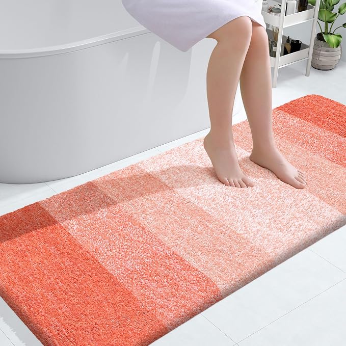 OLANLY Bathroom Runner Rugs Mat 59x24, Extra Soft Absorbent Microfiber Bath Rugs by OLANLY