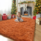 Amdrebio Burnt Orange Area Rugs - Image 8