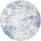 IOHOUZE Abstract Round Area Rug 6 Ft Washable Circle Rugs Large Round Rug Non - Image 9