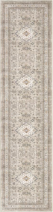 Vintage Hallway Runner Rug 3x12: Large Soft Washable Entryway - Image 10