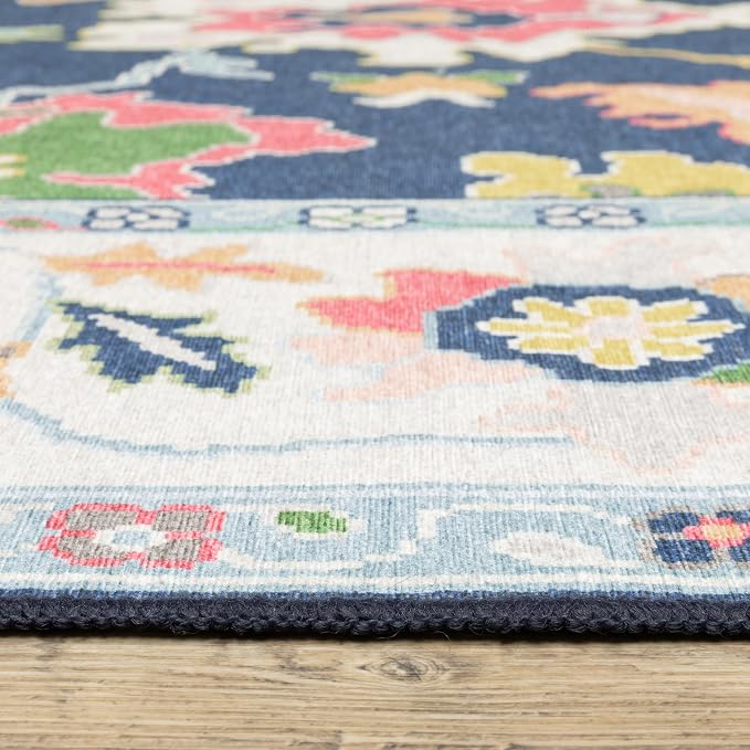 Oriental Weavers Addison ADD03 Machine Washable Flat Weave Printed Area Rug - Image 6