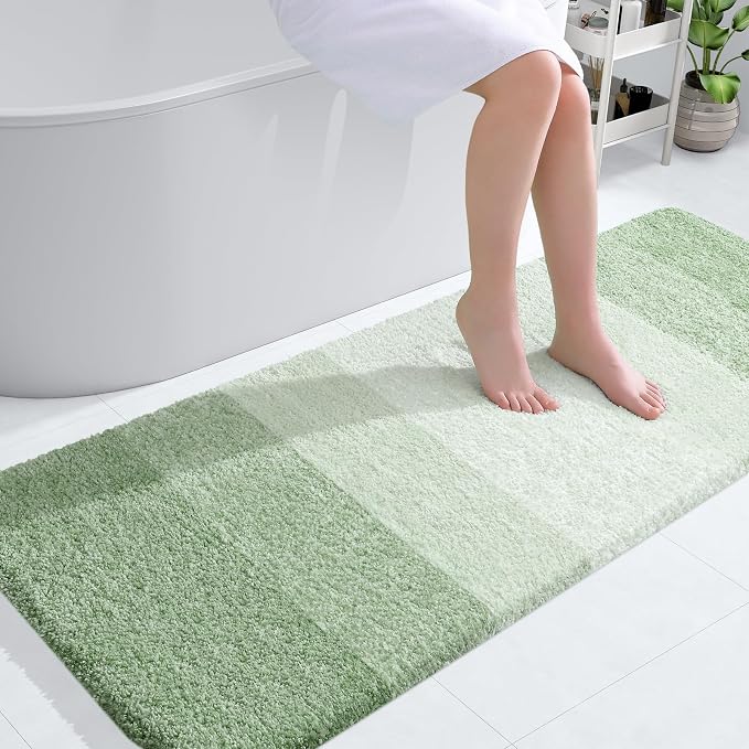 OLANLY Large Bathroom Rugs Mat 54x24, Extra Soft Absorbent Microfiber Bath Rugs by OLANLY