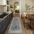 Runner Rug Washable Kitchen Runner: 2'6"x8' Hallway Runner Rugs Stain Resistant - Image 2