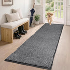 PURRUGS Dirt Trapping Door Mat 24" x 59", Non-Slip Machine Washable Entry Rug by PURRUGS