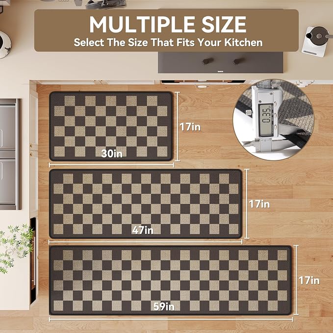 YDKGL Kitchen Mats for Floor, Super Absorbent Kitchen Rugs Non Slip Washable - Image 2