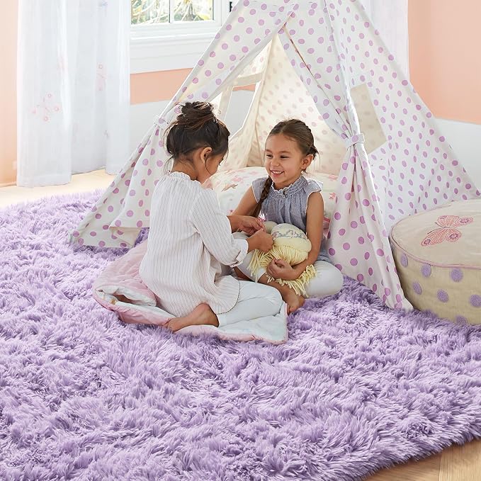 PAGISOFE Soft Purple 5' x 8' Rugs - Image 4