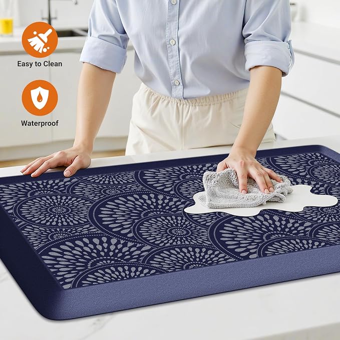 Mattitude 4/5 Inch Kitchen Mat, 20x46in Heavy Duty Ergonomic Comfort Foam - Image 3