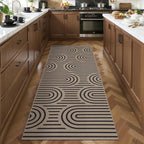 Tangsoo Modern Rainbow Easy Jute Rug 2x5 Washable Kitchen Runner - Image 2
