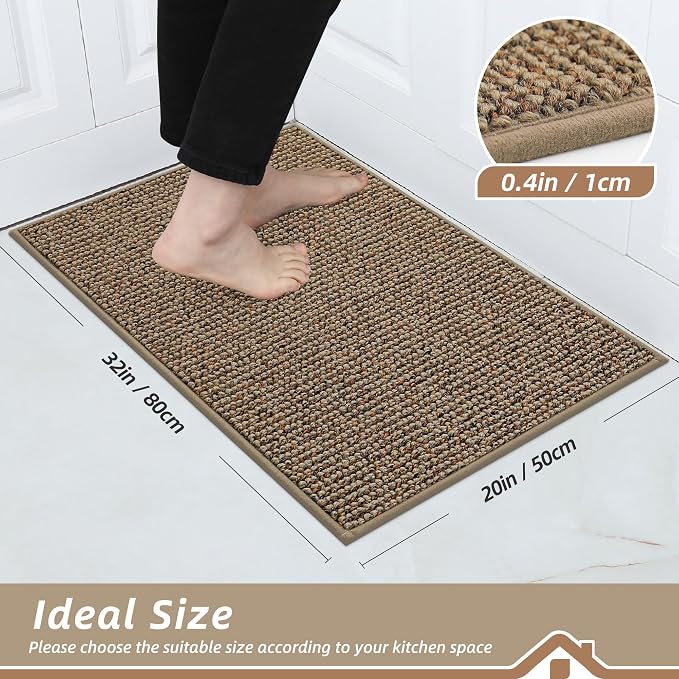 BEQHAUSE Kitchen Rugs 20"x32", Non-Slip Kitchen Mats - Image 2