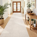Pauwer 3x12 Washable Area Rugs for Living Room Modern Beige Solid Color Soft by Pauwer