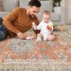 Vintage Living Room Area Rug 8x10 - Image 3