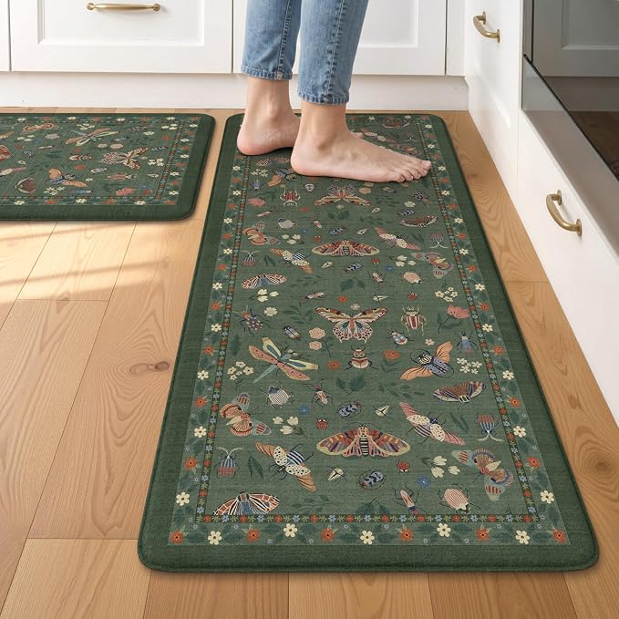 LEEVAN Anti Fatigue Mats for Kitchen Floor Non-Slip, Cushioned Kitchen Mats for by LEEVAN