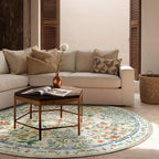 Washable Round Rugs for Bedroom 4ft: Living Room Rug Stain Resistant Non Slip - Image 4