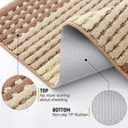 Kitinjoy Indoor Outdoor Door Mat, 36x24 Non-Slip Absorbent Dirt Trapper - Image 3