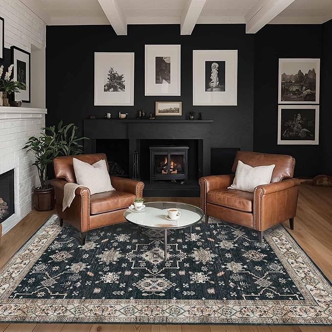 Rugxara 5x7 Area Rugs for Living Room Bedroom, Large Washable Rug, Non Slip & by Rugxara