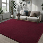 Pettop 6x9 ft Burgundy Red Area Rugs - Image 3