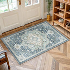 AMADA HOMEFURNISHING 2x3 Washable Area Rug, Low-Profile Entryway Rug by AMADAHOMEFURNISHING