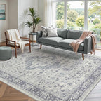 Rugxara Washable Area Rug for Living Room, Vintage Boho Rugs for Office by Rugxara