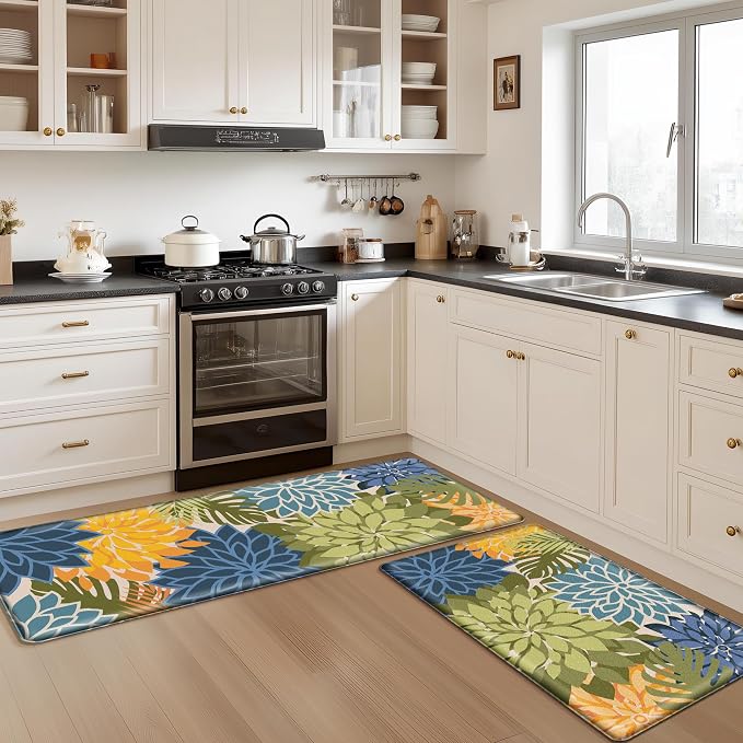 Arenarug Kitchen Mats for Floor 2PCS Cushioned Anti Fatigue Kitchen Mats - Image 8