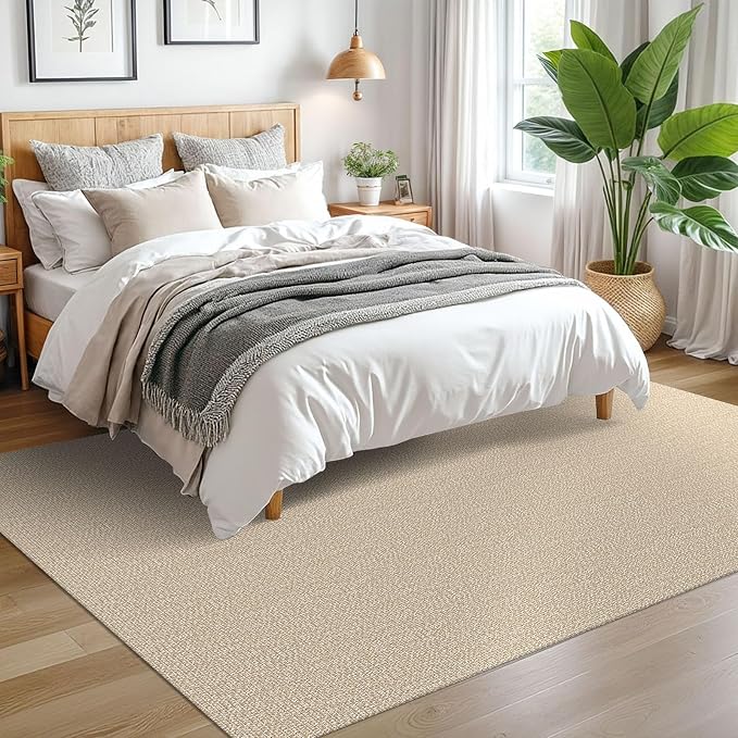 EARTHALL Washable Area Rugs 5x7 Ft Non Slip Living Room Rugs Cotton Rubber - Image 7