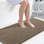 OLANLY Large Bathroom Rugs 45x27, Extra Soft Absorbent Chenille Bath Rugs by OLANLY