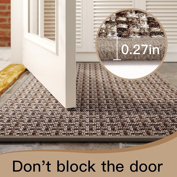 YDKGL Door Mat 31x47, Dirt Resistant and Absorbent, Non-Slip Rubber Backing - Image 4