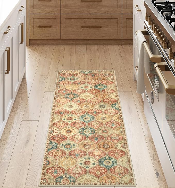 Lahome Moroccan Trellis Hallway Rug, 2x5 Washable Runner Rug Non Slip Kitchen - Image 6
