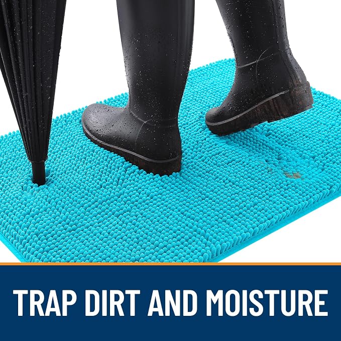 OLANLY Dog Door Mat for Muddy Paws 54x32, Absorbs Moisture and Dirt, Absorbent - Image 2