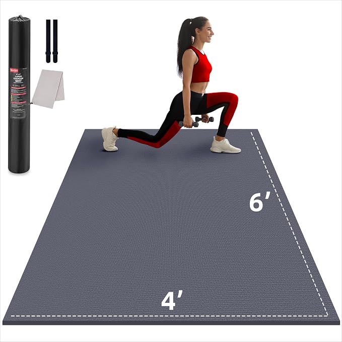 GymCope Large Exercise Mat for Home Workout, by GymCope