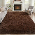 Fluffy 4x6 Area Rugs for Living Room Bedroom: Ultra Soft Shag Rug Non-Slip by Luxturiy