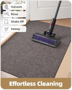 Color&Geometry Ultra Thin Indoor Door Mat 48"x72", Non Slip Rubber Backed Dirt - Image 8