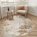 5ft Round Area Rug Living Room Rugs - Image 3