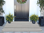 Black and White Striped Outdoor Rug 24'' x 51''Farmhouse Front Porch Rug - Image 5