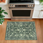 KILOCOCO Small Area Rug 2x3 Entryway Rugs Printed Vintage Floral Washable Rug - Image 3