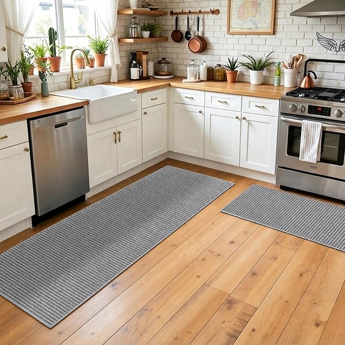 Faux Jute Hallway Runner Rug 2'x10', Washable & Non-Slip, No Odor. Farmhouse - Image 5