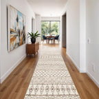 2'6"x14' Hallway Runner Rug Washable: Moroccan Non Slip Runner Rugs Low Pile - Image 3