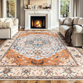 Lessymo 8 x 10 Area Rugs for Living Room, Machine Washable Area Rugs Boho Faux by Lessymo