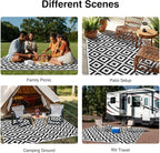 OLANLY Waterproof Outdoor Rug 5x8 ft, Outdoor Plastic Straw Rug - Image 7
