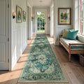 RELEANY Area Rugs Runner 2'x9' Washable Non-Slip, Floral Vintage Distress by RELEANY